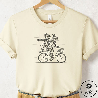 French Bulldog Frenchie Carpool T-Shirt Natural Taco-Dog