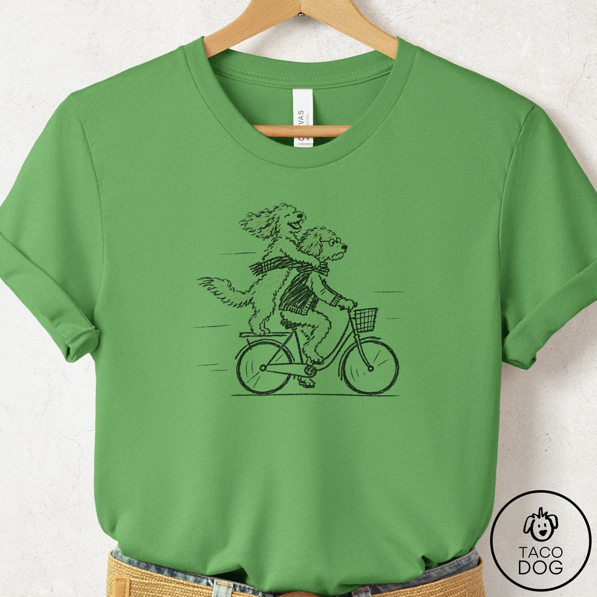 Doodle Carpool T-Shirt Leaf Taco-Dog