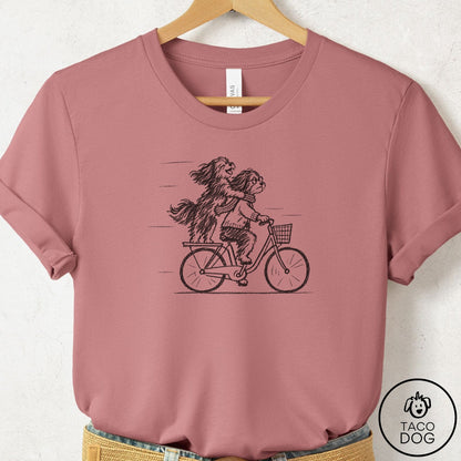 Havanese Carpool T-Shirt Mauve Taco-Dog
