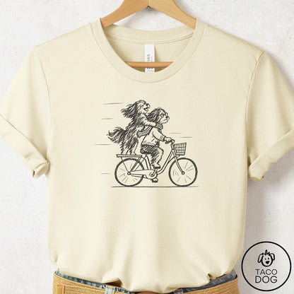 Havanese Carpool T-Shirt Natural Taco-Dog