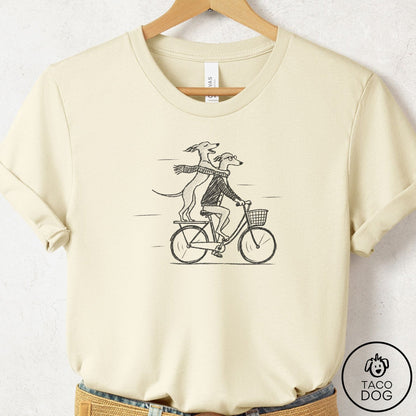 Italian Greyhound Whippet Carpool T-Shirt Natural Taco-Dog