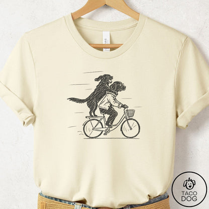 Labrador Retriever Carpool T-Shirt Natural Taco-Dog