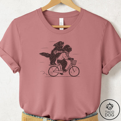 Newfoundland Carpool T-Shirt Mauve Taco-Dog