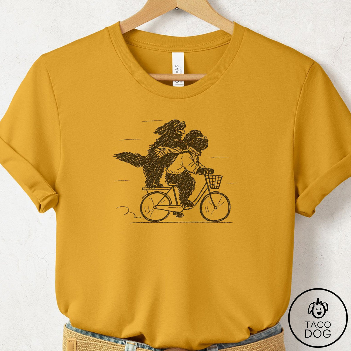 Newfoundland Carpool T-Shirt Mustard Taco-Dog