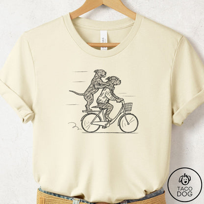 Pitbull Carpool T-Shirt Natural Taco-Dog