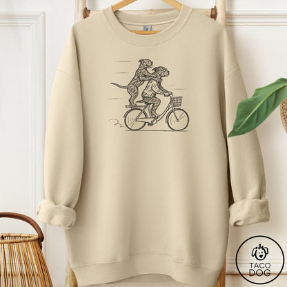 Pitbull Carpool Sweatshirt Sand Taco-Dog