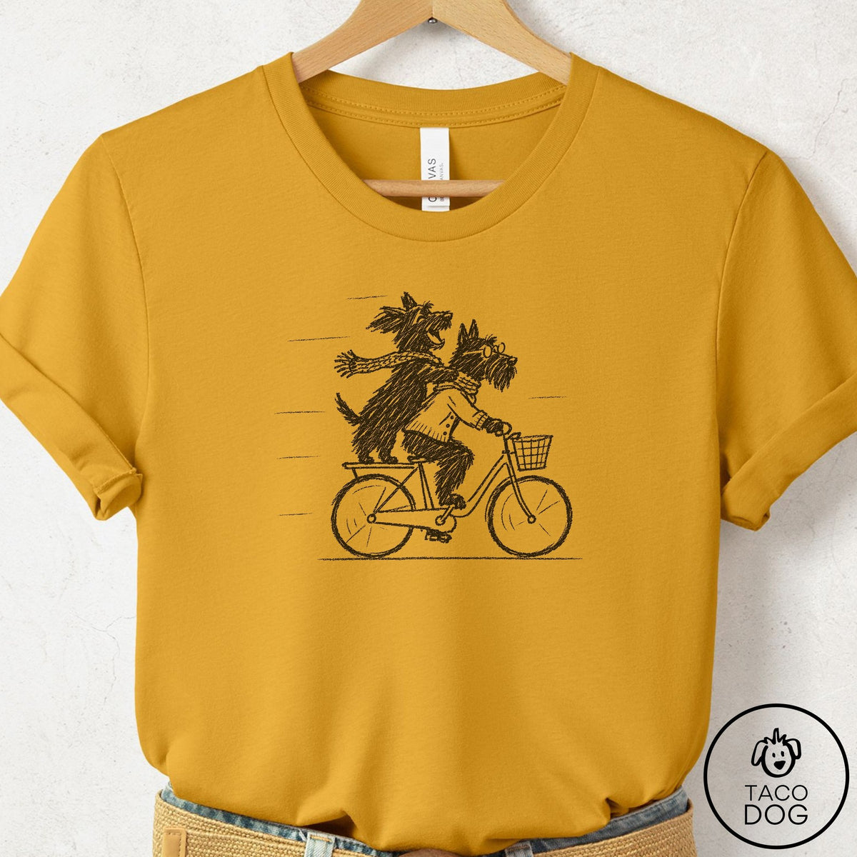 Scottie Carpool T-Shirt Mustard Taco-Dog
