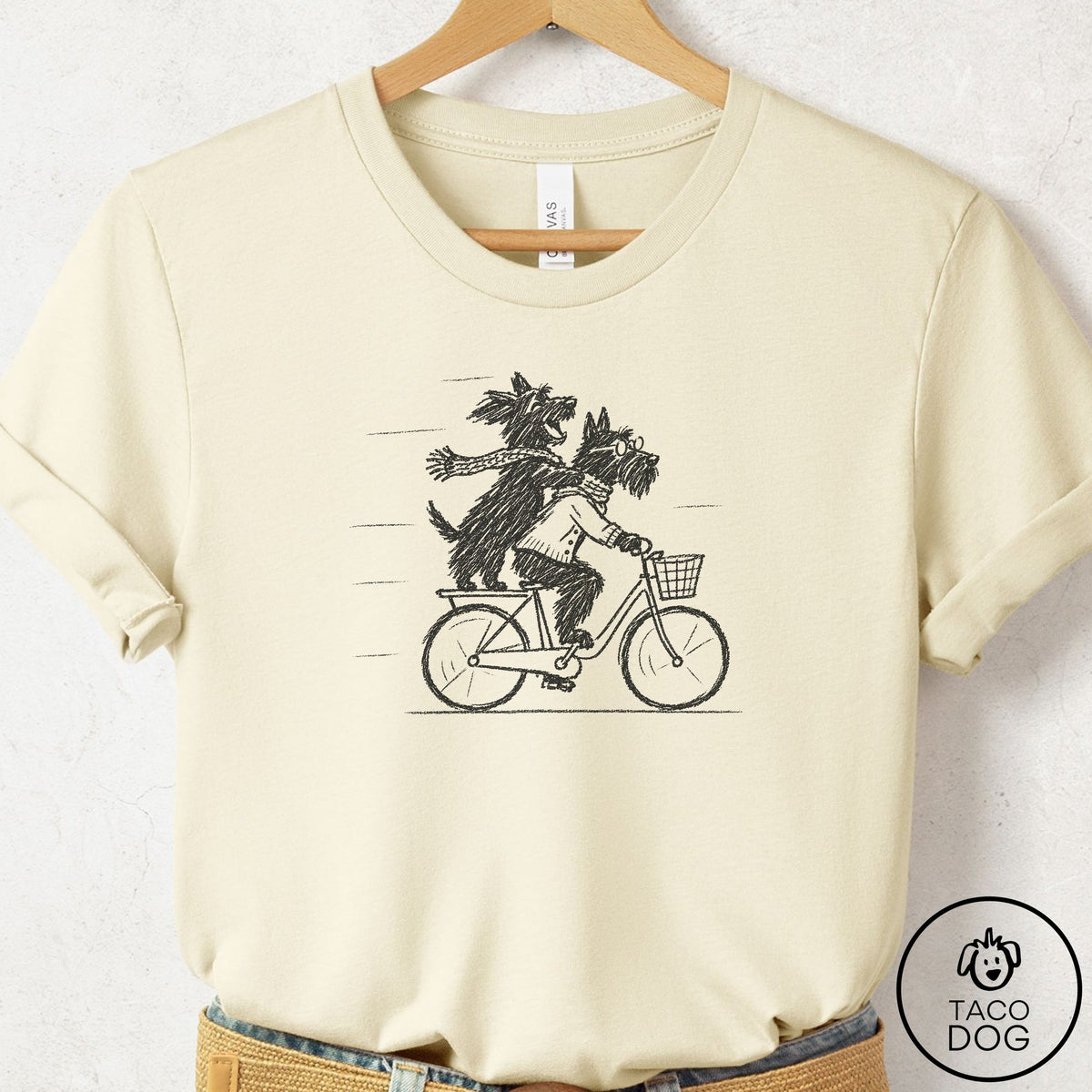 Scottie Carpool T-Shirt Natural Taco-Dog