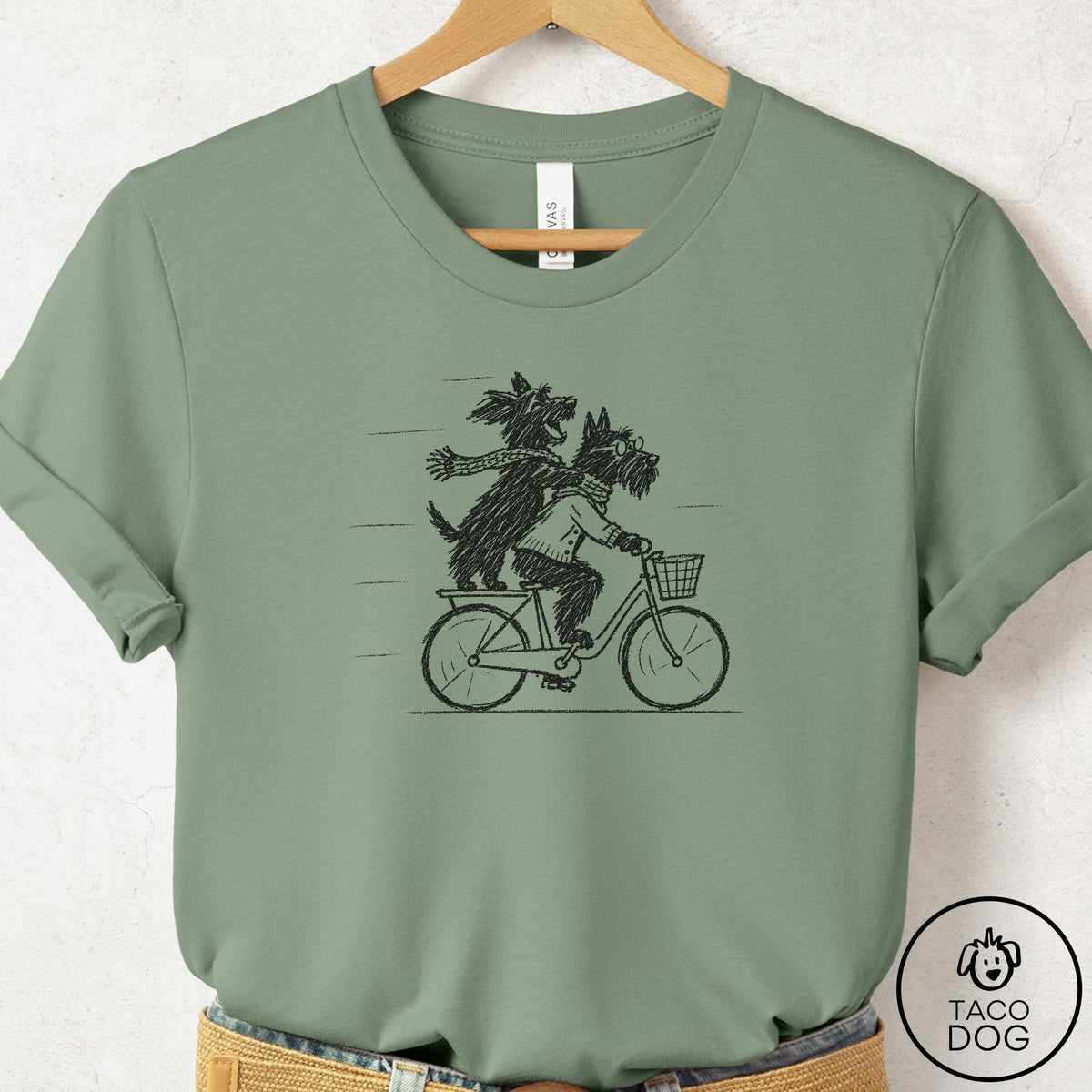 Scottie Carpool T-Shirt Sage Taco-Dog