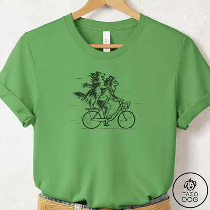 Shetland Sheepdog Carpool T-Shirt Leaf Taco-Dog