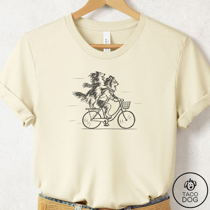 Shetland Sheepdog Carpool T-Shirt Natural Taco-Dog