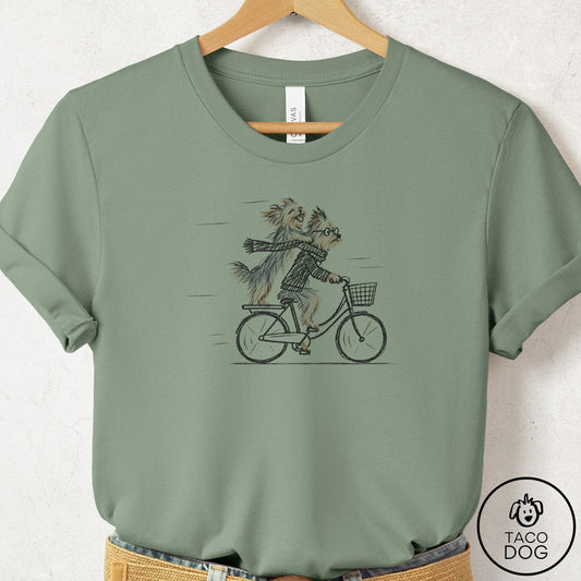 Yorkshire Terrier Yorkie Carpool T-Shirt Sage Taco-Dog