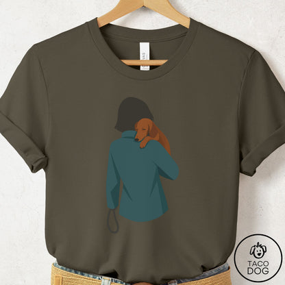 Dachshund Carry T-Shirt Army Taco-Dog