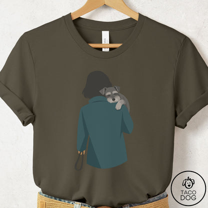 Schnauzer Carry T-Shirt Army Taco-Dog