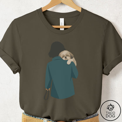 Shih Tzu Carry T-Shirt Army Taco-Dog