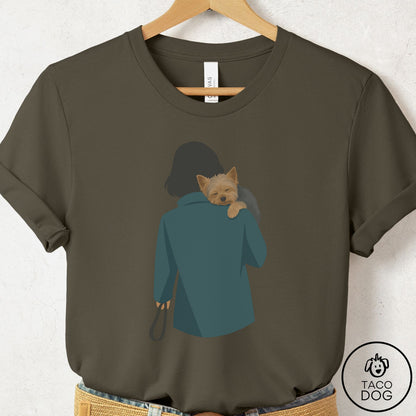 Yorkshire Terrier Yorkie Carry T-Shirt Army Taco-Dog