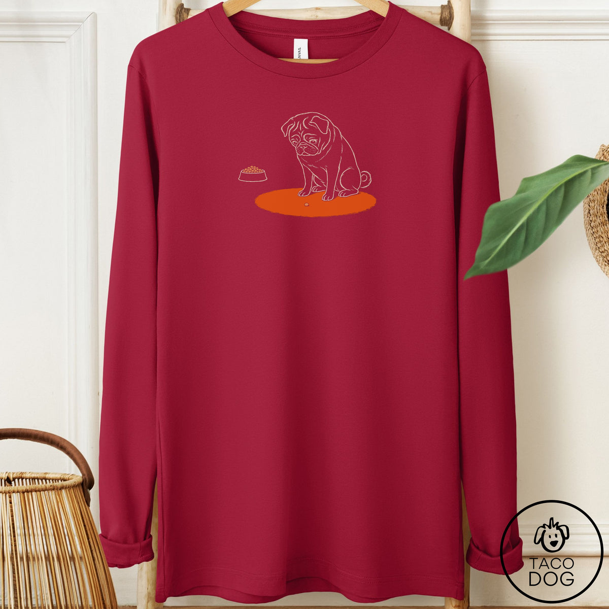 Pug Carryout Long Sleeve Tee