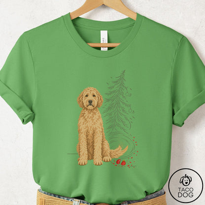 Doodle Christmas Joy T-Shirt Leaf Taco-Dog