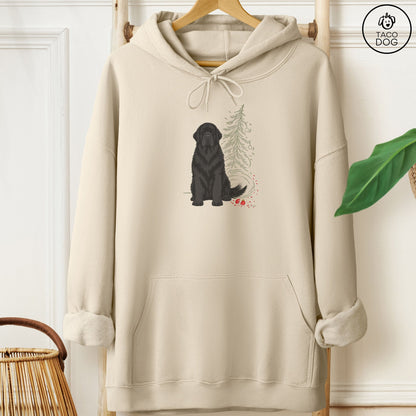 Newfoundland Christmas Joy Hoodie Sand Taco-Dog