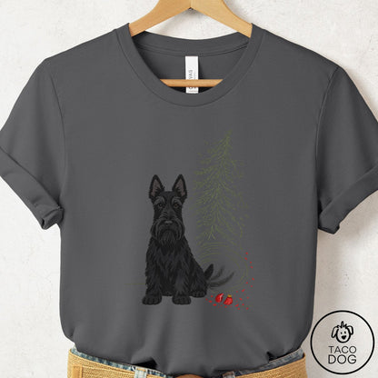 Scottie Christmas Joy T-Shirt Asphalt Taco-Dog