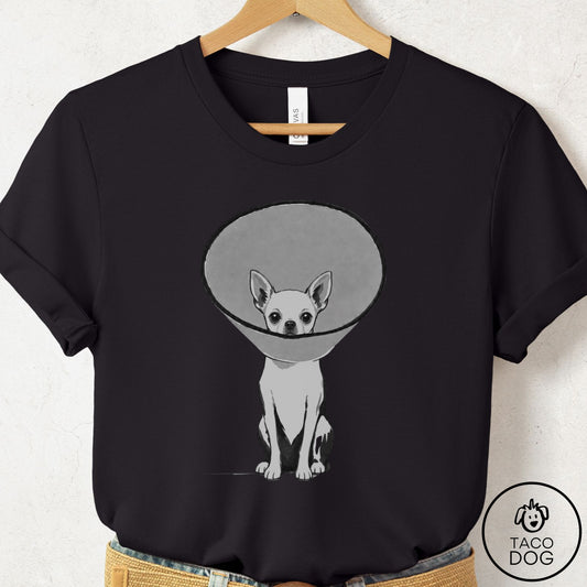 Chihuahua Cone T-Shirt Black Taco-Dog