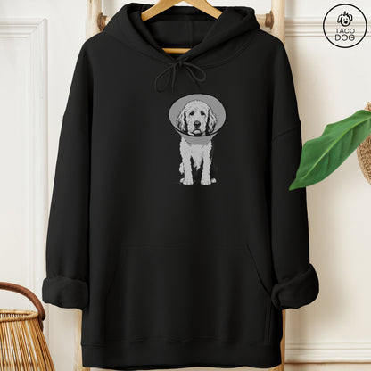Doodle Cone Hoodie Black Taco-Dog