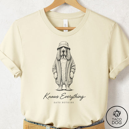 Basset Hound Cool T-Shirt Natural Taco-Dog