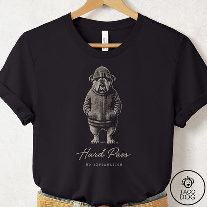 English Bulldog Cool T-Shirt Black Taco-Dog