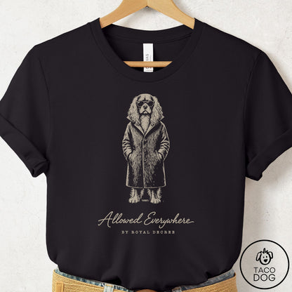 Cavalier King Charles Spaniel Cool T-Shirt Black Taco-Dog