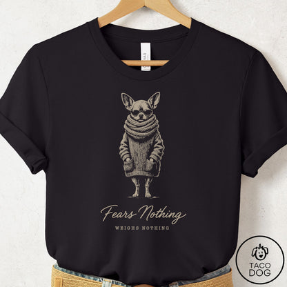 Chihuahua Cool T-Shirt Black Taco-Dog