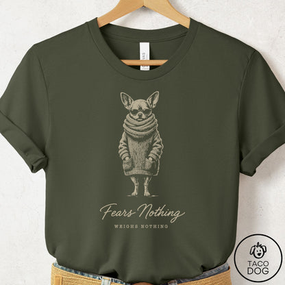 Chihuahua Cool T-Shirt Military Green Taco-Dog