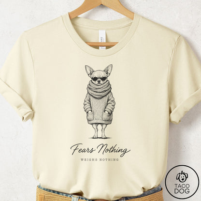 Chihuahua Cool T-Shirt Natural Taco-Dog