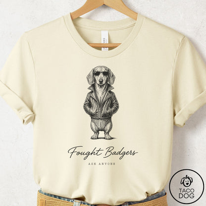 Dachshund Cool T-Shirt Natural Taco-Dog