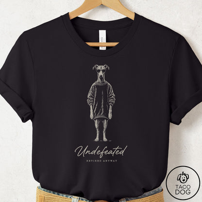 Italian Greyhound Whippet Cool T-Shirt Black Taco-Dog