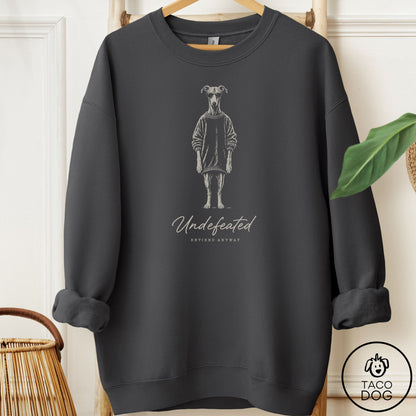 Italian Greyhound Whippet Cool Sweatshirt Charcoal Taco-Dog