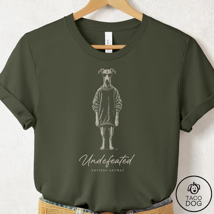 Italian Greyhound Whippet Cool T-Shirt Military Green Taco-Dog