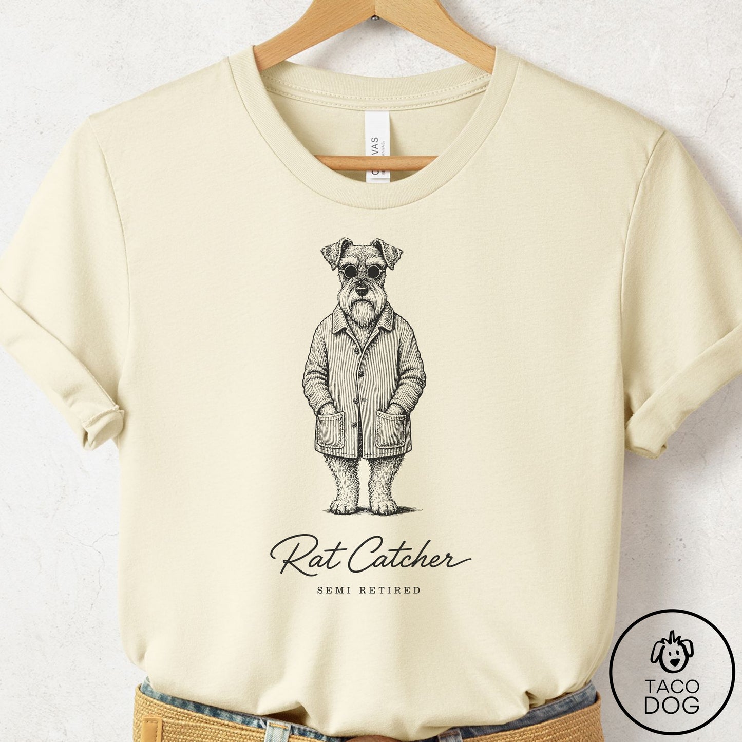 Schnauzer Cool T-Shirt Natural Taco-Dog