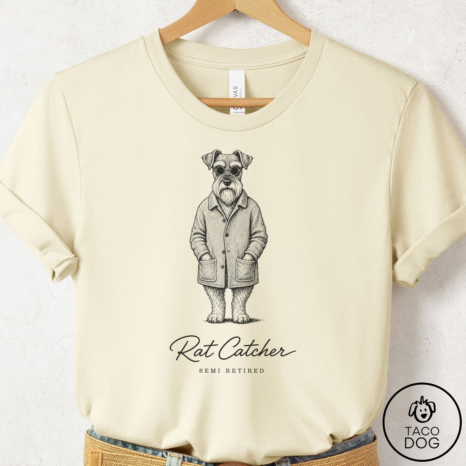Schnauzer Cool T-Shirt Natural Taco-Dog