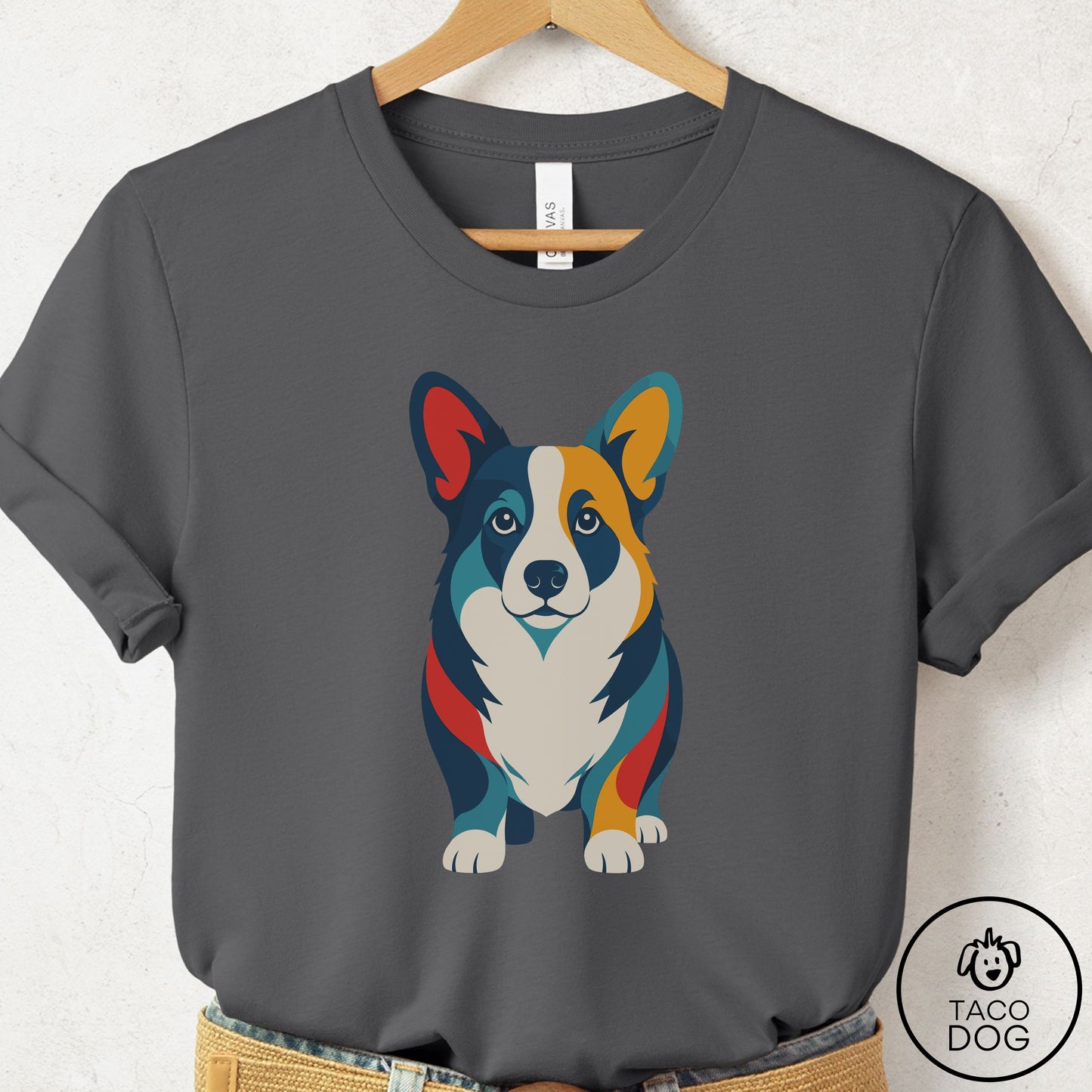Corgi Color Block T-Shirt