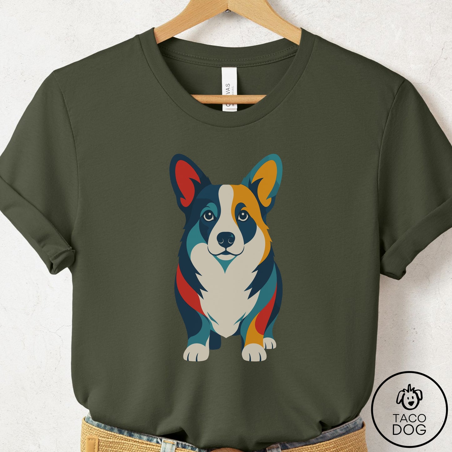 Corgi Color Block T-Shirt