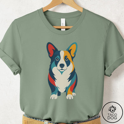 Corgi Color Block T-Shirt
