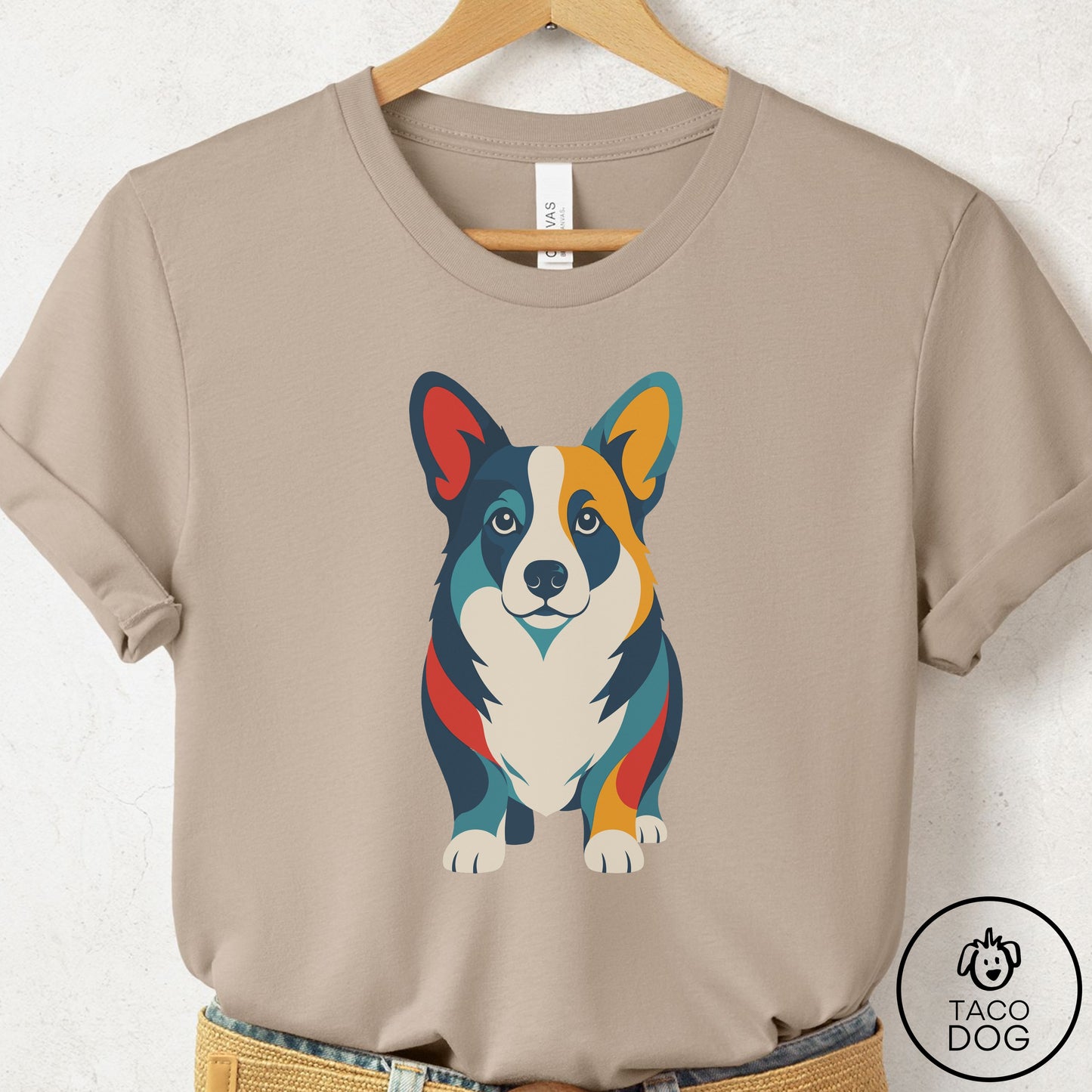 Corgi Color Block T-Shirt