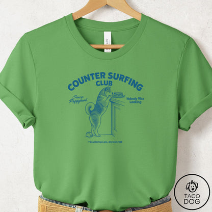 Akita Counter Surfing Club T-Shirt Leaf S Taco-Dog