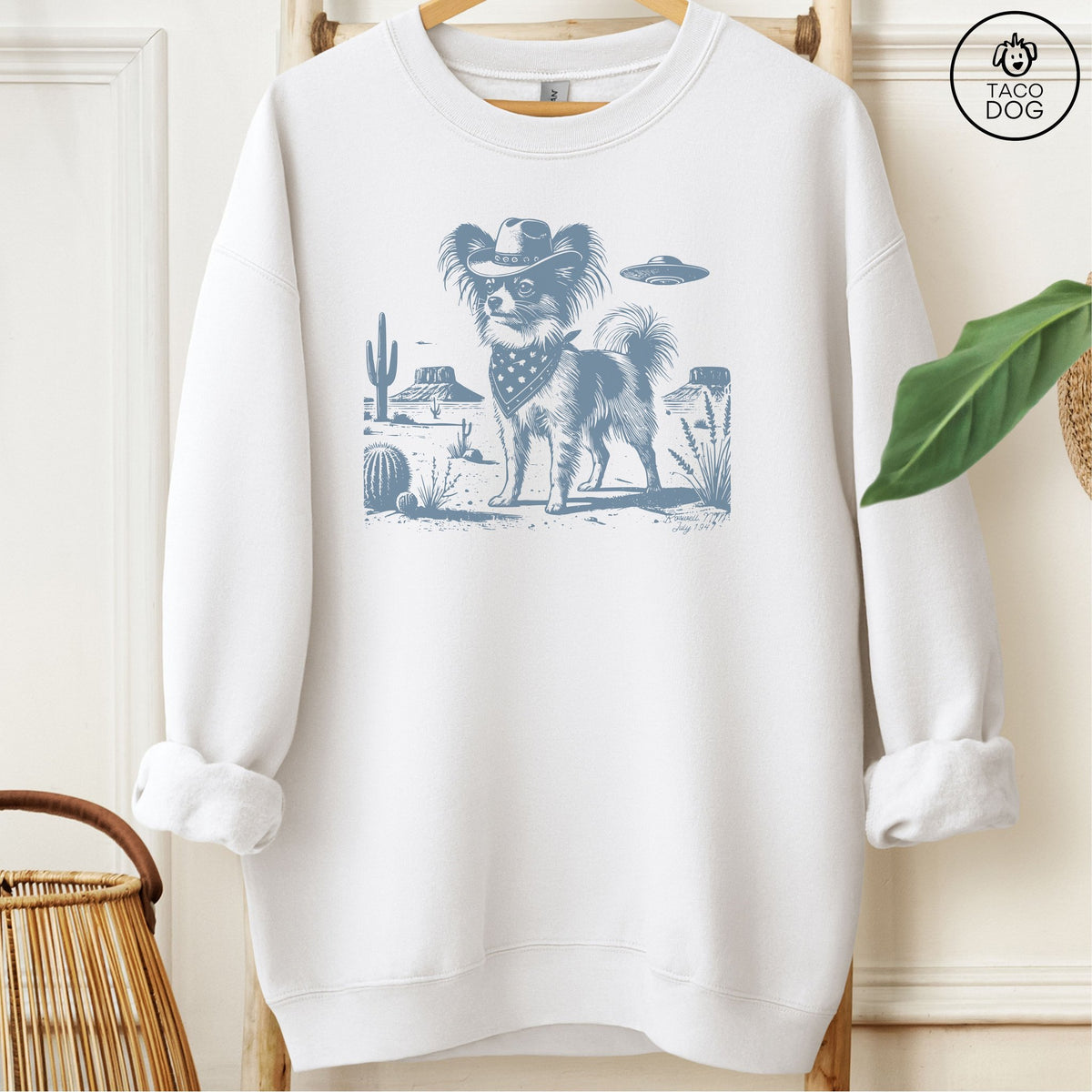 Papillon Cowboy UFO Sweatshirt
