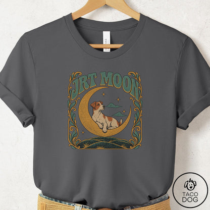 Jack Russell Crescent Moon T-Shirt Asphalt Taco-Dog