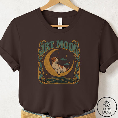 Jack Russell Crescent Moon T-Shirt Brown Taco-Dog