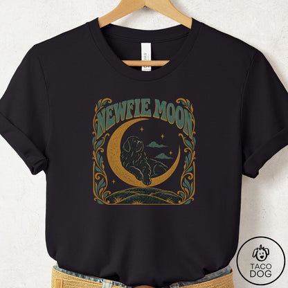 Newfoundland Crescent Moon T-Shirt Black Taco-Dog