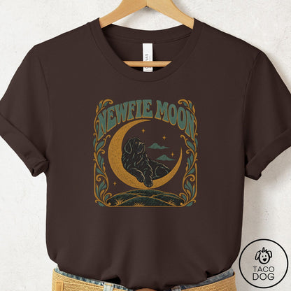 Newfoundland Crescent Moon T-Shirt Brown Taco-Dog