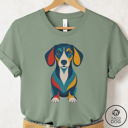 Dachshund Color Block T-Shirt