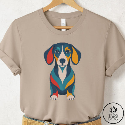 Dachshund Color Block T-Shirt